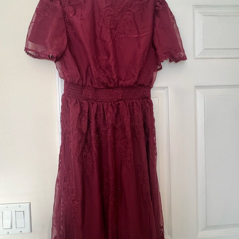 Orange Creek Plum Midi Dress - Picture 5 of 7